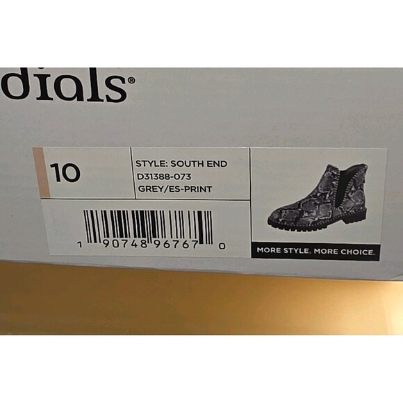 Seven Dials Womens South End Snake Print Chelsea Stud Ankle Boots Booties Sz  10 - Picture 7 of 8